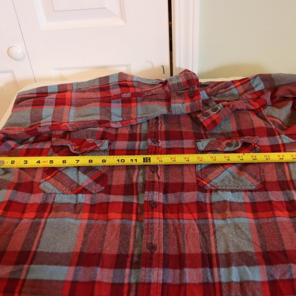 Arizona Jean Company Button down Flannel Shirt size XXL 100% Cotton Casual Work - Picture 7 of 8